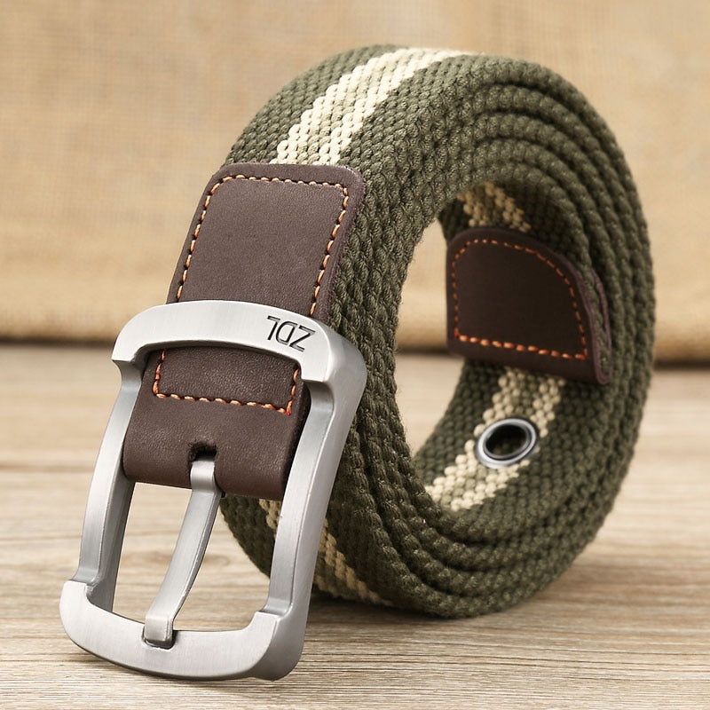 MEDYLA Canvas Belt Outdoor Tactical Belt Unisex High Quality Canvas Belts for Jeans Male Luxury Casual Straps Ceintures