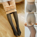 2022 Black Women Tights Winter Fake Translucent Pantyhose Elastic Tights Warm Fleece Thick Pantyhose Stockings Medias Invierno