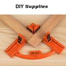 Abrazadera de esquina de 90 grados, Clip de ángulo recto, abrazaderas de plástico de un solo mango, abrazaderas de doble mango para enmarcar carpintería, herramientas de sujeción de fotos