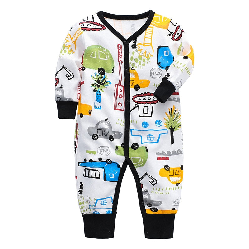 Babykleidung Herbst 2021 Neugeborenes Baby Reine Baumwolle Langarm Overall Strampler 3-24M Baby Boy&amp;Girl Kleidung