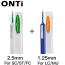 ONTi One-Click Cleaner Glasfaser-Reinigungsstift reinigt 2,5-mm-SC-FC-ST- und 1,25-mm-LC-MU-Steckverbinder über 800 Mal