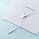 MODIAN, nuevo collar geométrico ajustable para mujer, collar con colgante de cadena en forma de letra A de Plata de Ley 925 auténtica, joyería fina