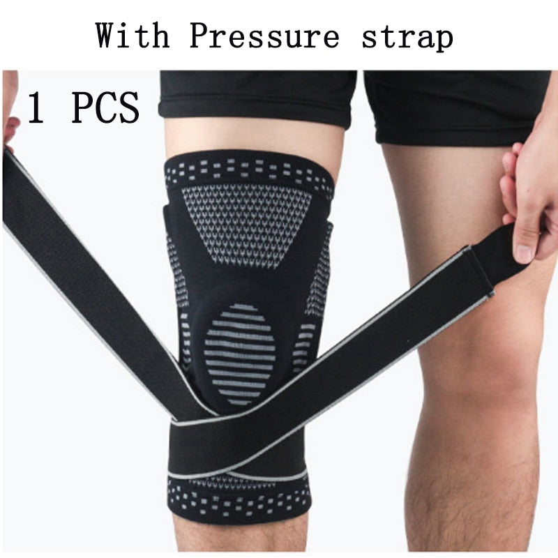 1 UNIDS Rodilleras Compresión Fitness Rodillera Correr Baloncesto Rodillera Soporte Deportes Brace Manga Voleibol Patella Protect Guard