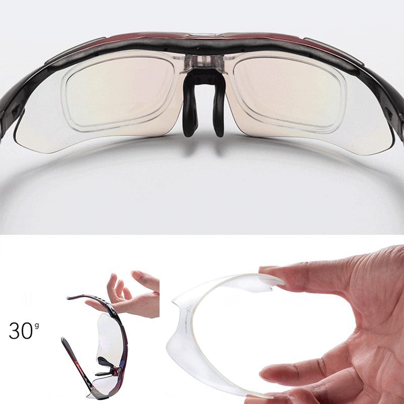 ROCKBROS Radfahren Polarisierte Brille Fahrrad Photochrome Outdoor Sports Sonnenbrille MTB PC Brille Eyewear 5/3 Linse Fahrradzubehör