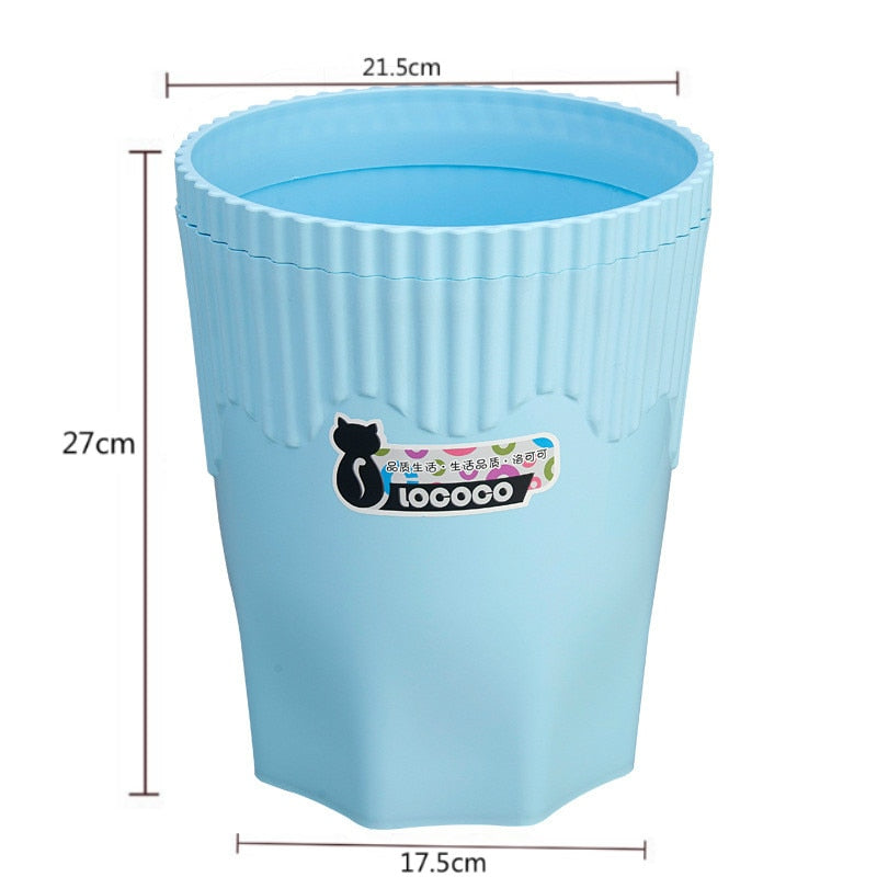 Creative Pink Waste Bin Anime Card Captor Sakura Plastic Trash Can Kawaii Cartoon Home Office Desktop Garbage Storage Basket New