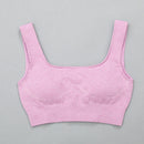 Hohe Taille Sport Legging Gym Damen Sportbekleidung Nahtlose Fitness Damen Yoga Anzug Hoch dehnbar Workout Set Gepolsterter Sport-BH