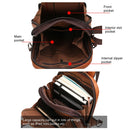Celinv Koilm, bolso cruzado para hombre, bolso de pecho diario de gran tamaño, mochila de cuero dividido de gran capacidad de alta calidad, bolso bandolera para iPad