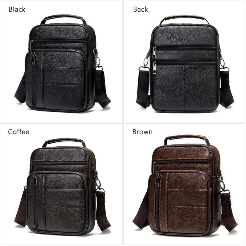 WESTAL Men&#39;s Bag Desinger Men&#39;s Leather Bag Man Leather Natural Shoulder Bags for Men Messenger Bags Small Crossbody Handbag 745