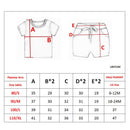 Summer Baby Boy Clothes Set Infant Cartoon Dinosaur Print Short Sleeve Shirt + Pants 1 2 3 4 Years Kid Toddler Boys Outfit