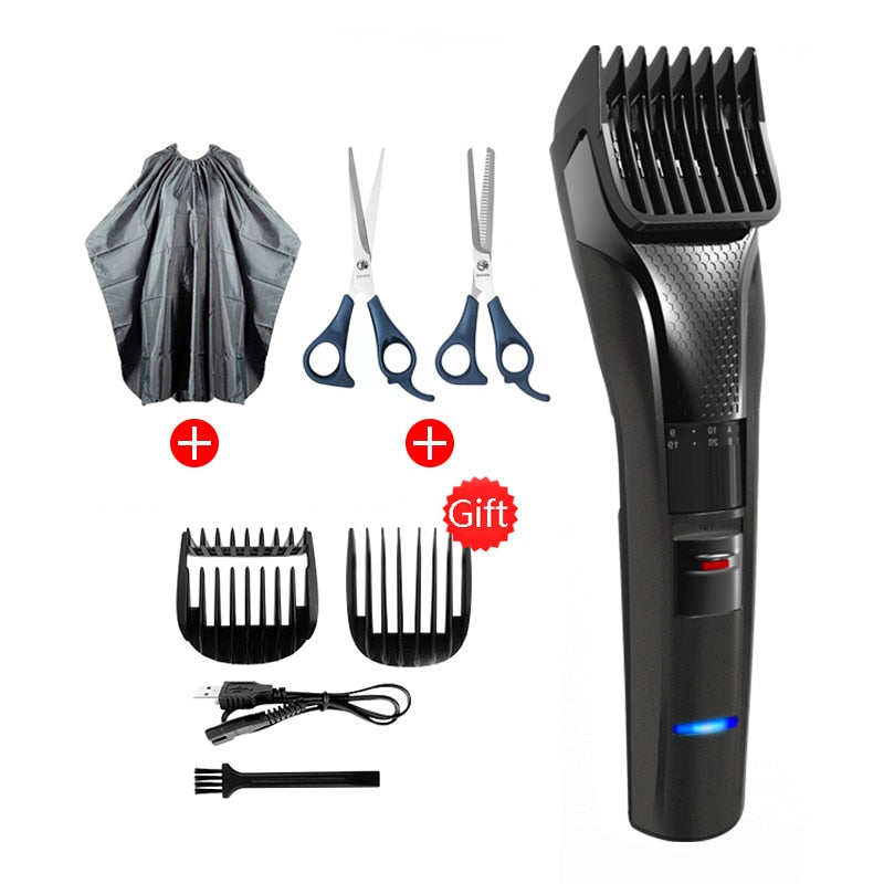 Máquina para cortar cabello de peluquero ENCHEN, Kit profesional, cortadora de cabello eléctrica inalámbrica recargable para hombres, corte de cabello automático