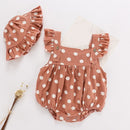Summer Baby Clothes Baby Rompers New Summer Clothes Fashion Cute Cherry Prints Kids Clothing Rompers Dress With Hat