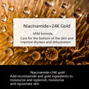 24K Gold Skin Care Set 5 PCS With Box Face Toner Essence Cream Nicotinamide Anti-Aging Serum Facial Cleanser Kit For Womens M