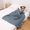 Nordic Photography Decorative Blanket Chenille Chunky Knitted Blanket Area Rug Mat Super Thick Soft Manual Weaving Blanket D30
