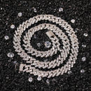 THE BLING KING 9mm Buckle Link Pave Iced CZ Cuban Link Necklaces Gold Color Luxury Bling Bling Jewelry Fashion Hiphop For Men