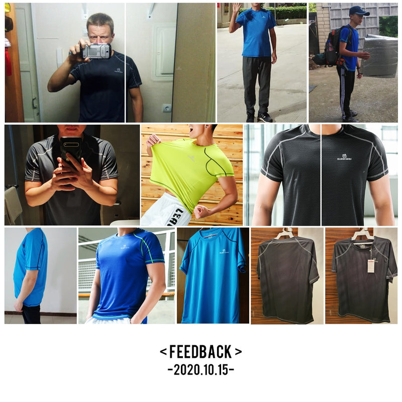 QUESHARK, camiseta de manga corta para correr de secado rápido para hombre, camisetas transpirables, camisetas para Fitness, gimnasio, entrenamiento, camiseta deportiva ultrafina ultraligera