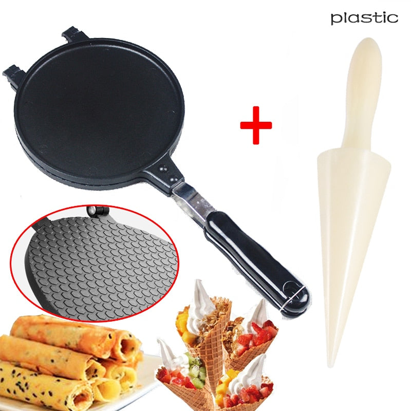 Egg Roll Mode Non-Stick Omelet Waffles For The Baking Pan Cake Aluminium Alloy Bakeware Crispy Machine Omelet Mold Bakeware Tool