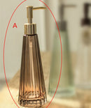 WHYOU, 1 pieza, botella de vidrio para lavarse las manos, dispensador de jabón líquido en emulsión, botella Retro, accesorios de decoración para el baño