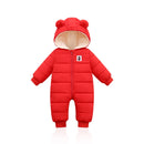 Overalls Babykleidung Winter Plus Samt Neugeborenes Baby Jungen Mädchen Warmer Dicker Overall Mit Kapuze Outfits Schneeanzug Mantel Kinder Strampler