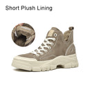 BeauToday, zapatillas informales de piel de ante para mujer, punta redonda, sin cordones, zapatos planos de moda Retro para mujer, hechos a mano 29575