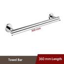 Shining Mirror Bathroom Hardware Set Round Towel Bar Toilet Paper Holder Towel Ring Robe Hook Stainless Steel DIY