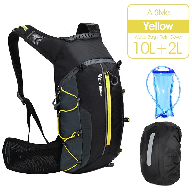 WEST BIKING Wasserdichte Fahrradtasche Tragbare Reflektierende Sport Radfahren Rucksack Outdoor Wandern Klettern MTB Fahrrad Zubehör