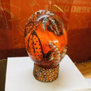 Decoración de Halloween, estatua de huevo de dinosaurio, huevo de dragón de Lava, colección Ornamental de resina, cristal Minerale, piedras preciosas, Reiki, decoración del hogar