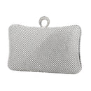 Bolso de mano de fiesta de noche para mujer, bolso de mano de noche, cadena, cartera para mujer, monedero para teléfono móvil, lápiz labial, bolso de mano de boda plateado