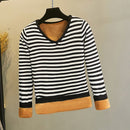 2021 Winter Plus Thick Velvet knit Sweater Bottoming shirt Velvet lining Warm Pullover Sweater female Fashion Thick Sweater