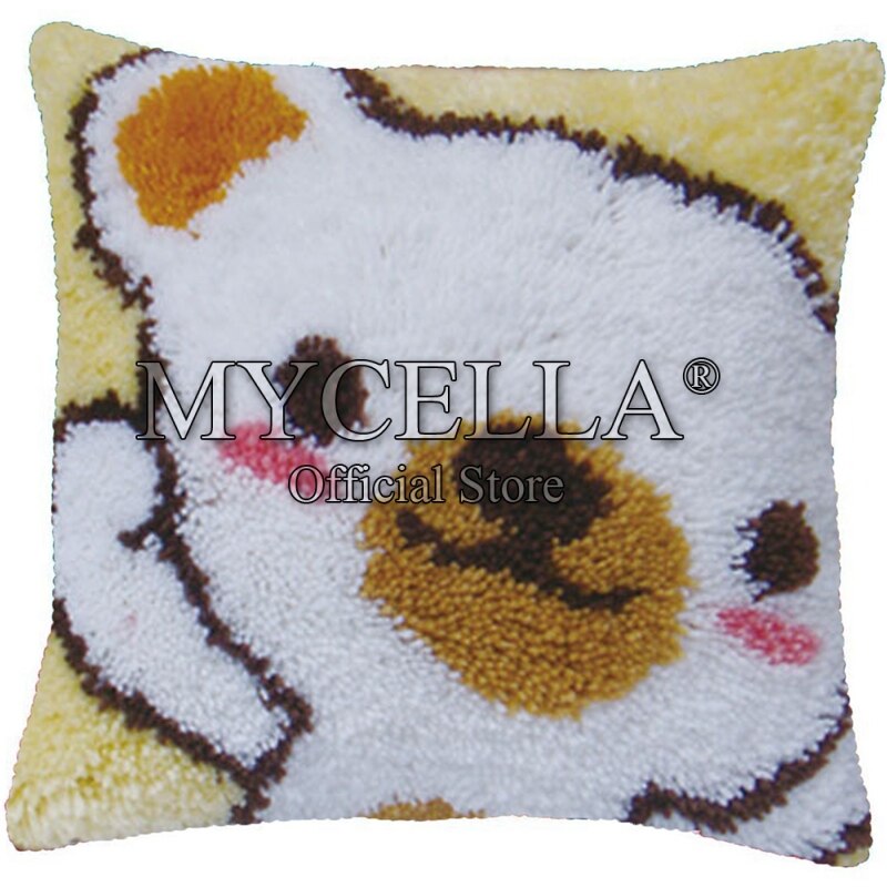 Animals Latch Hook Cushion Pillow Mat DIY Crafts Skull Pattern Cross Stitch Needlework set Crocheting Cushion embroidery pillow