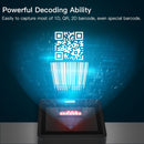 Eyoyo 2D Desktop Barcode Scanner, Omnidirectional Hands-Free Wired USB Big Barcode Reader 1D QR Screen Barcodes Scanning Scanner