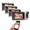 TMEZON 1080P Video Door Phone Home Intercom System Wireless WiFi Smart IP Video Doorbell 7 Inch with  Wired Doorbell TUYA APP