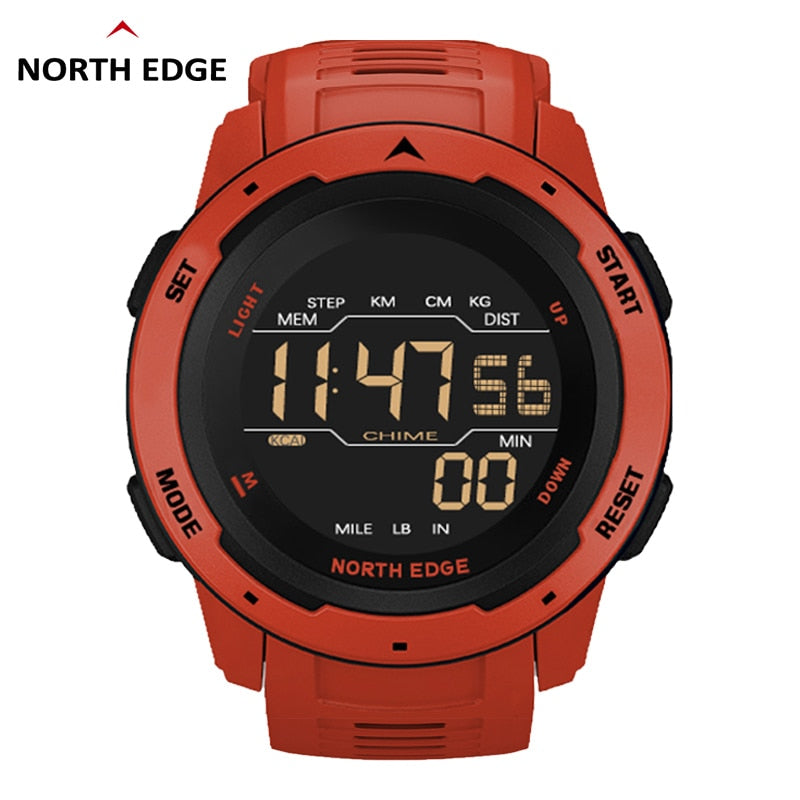 NORTH EDGE Digital Watch Men Military watch Sports Watches Fashion Running Sports Swimming Waterproof 50M Men's Electronic clock