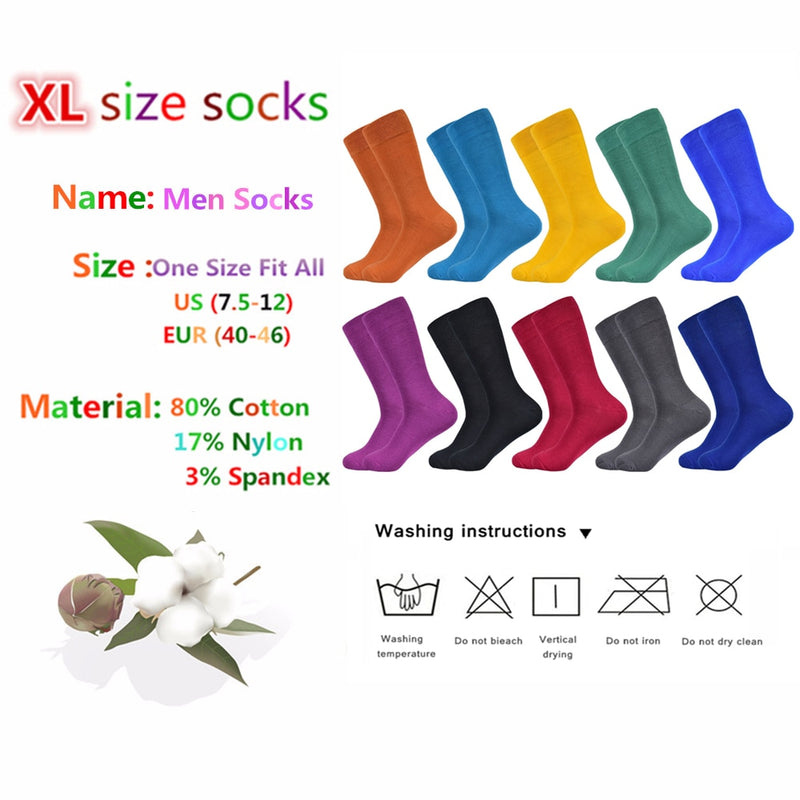 Men&#39;s Socks Cotton Breathable and Sweatproof Multicolor Four Seasons High Quality Black Dress Men&#39;s Crew Socks