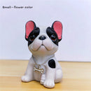 Creative French bulldog figurine home decoration car interior Ornament resin Animal sculpture crafts desktop decor birthday gift