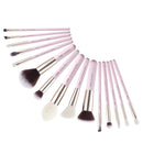 Jessup Makeup Brush set Foundation buffer shader brush 15pcs Black/Rose gold Natural-Synthetic Hair Kисти для Mакияжа