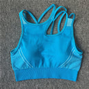 Yoga Set Women Sleeveless Sport Suit Workout Gym Clothes Fitness Sports Bra High Waist Shorts 2 Piece Utra Seamless Sportswear