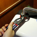 WORKPRO 8" 10" Water Pump Pliers Quick-release Plumbing Pliers Straight Jaw Groove Joint Plier Set