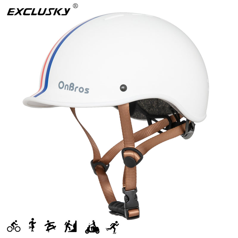 EXCLUSKY Urban Fahrradhelm für Erwachsene, für Skateboard, Radfahren, Fahrradzubehör, Rollschuh-Helme für Kinder, Jungen und Mädchen