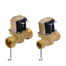 3/4 "1/2" DC 24V AC 220V DC12V Válvula magnética solenoide eléctrica Latón normalmente cerrado para control de agua