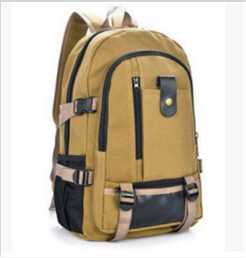 Large Capacity Man Travel Bag Mountaineering Backpack Male Luggage Top Canvas Bucket Shoulder Bags For Boy Men Backpack 5 Colors