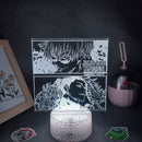 Anime Jujutsu Kaisen figura Inumaki Toge 3D LED Lava lámparas RGB luces de noche decoración de mesa de dormitorio cumpleaños Manga regalos para amigos