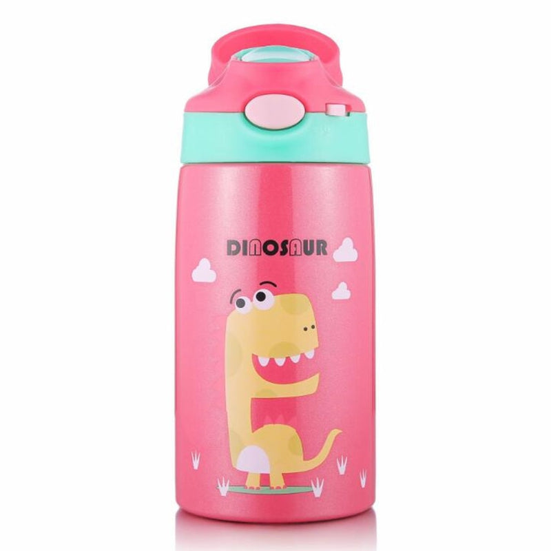 Hot Sales  Cute Children Powdered Milk Kettle Cartoon Stainless Steel 316 Straw Thermos Flasks Baby&