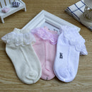 1 bis 12 Jahre Kinder Spitzensocken Mädchen Baumwolle Frühling Herbst Sommer Mesh Prinzessin Short Dance Socken Dünne Kinder Kleinkinder Socken