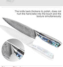 XITUO Damascus Steel knife Set 1-5 PCS Kitchen Tools Chef Knife Japanese Santoku Knives Boning knife Exquisite Shell Handle New