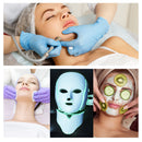 Máscara Facial LED de 7 colores con tratamiento para el cuidado de la cara del cuello belleza terapia antiacné blanqueamiento Facial máquina de rejuvenecimiento de la piel