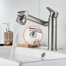 Basin Faucet Water Tap Bath 360 Degree Swivel Gold Bathroom Faucet Single Handle Sink Tap Mixer Hot and Cold Sink Water Crane
