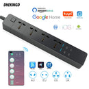 WIFI Smart Power Strip Universal funciona con Alexa Googlehome Multi Plug cuatro tomas 6AC Socket 4 USB Voice Contro UK/EU/US/AU