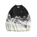 DARK ICON Mountain Sweater Men Women Korean Style Men&