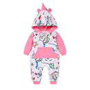 Cute 3D Dinosaur Baby Rompers Autumn Long Sleeve Newborn Baby Boy Girl Romper Playsuit Baby Clothes Hooded Cute Clothing 0-2Y