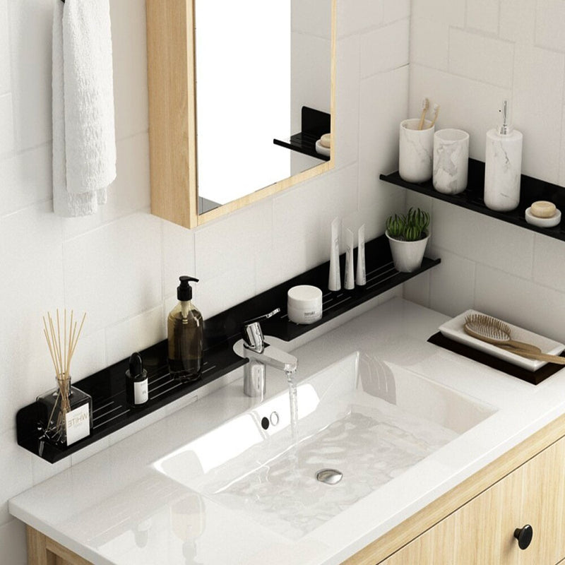 Bathroom Shelves Holder Kitchen Faucet Storage Shelf Wall Mount Shower Storage Rack Decor Shampoo Organizer For Home Improvement
